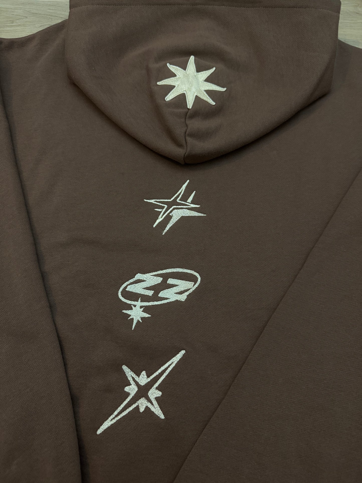 Brown Stars Hoodie